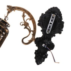 Vintage LED-Wandlampe - Laterne aus Eisen
