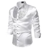 Glänzendes Metallic-Langarmshirt - mit dekorativen Pailletten