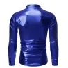 Glänzendes Metallic-Langarmshirt - mit Paillettenverzierungen