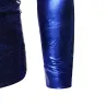 Glänzendes Metallic-Langarmshirt - mit Paillettenverzierungen