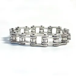Edelstahlarmband - Motorradkettendesign
