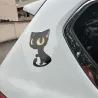 Big eyed black cat - car stickerStickers