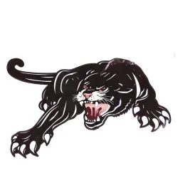 Schwarzer Tiger - Vinyl-Autoaufkleber