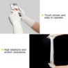 Lange Einweghandschuhe aus Nitril - Mehrzweck - Touchscreen-Funktion - Wasserdicht - Weiß