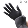 Disposable nitrile gloves - multipurpose - food grade - waterproof - blackHealth & Beauty