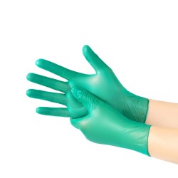 Einweghandschuhe aus Nitril - Mehrzweck - Wasserdicht - Grün - 100 Stück