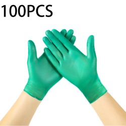Einweghandschuhe aus Nitril - Mehrzweck - Wasserdicht - Grün - 100 Stück