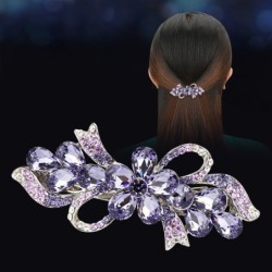 Luxuriöse Haarnadel mit Kristallblumen