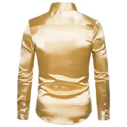 Langarmhemd aus Satin