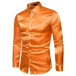 Langarmhemd aus Satin