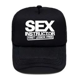 Lustige Baseballkappe - SEX INSTRUCTOR Schriftzug