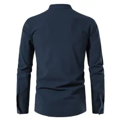 Klassisches Langarm-Shirt – zum Binden am Ausschnitt