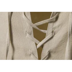 Klassisches Langarm-Shirt – zum Binden am Ausschnitt