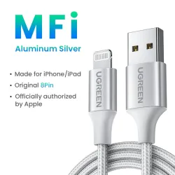 Ugreen - 24A MFi - USB zu Lightning - Datenkabel - Schnellladegerät