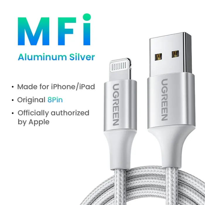 Ugreen - 24A MFi - USB zu Lightning - Datenkabel - Schnellladegerät