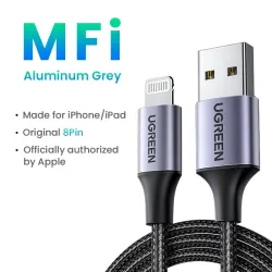 Ugreen - 24A MFi - USB zu Lightning - Datenkabel - Schnellladegerät
