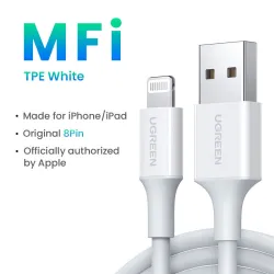 Ugreen - 24A MFi - USB zu Lightning - Datenkabel - Schnellladegerät