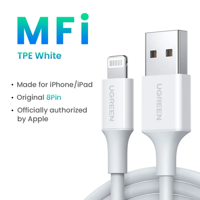 Ugreen - 24A MFi - USB zu Lightning - Datenkabel - Schnellladegerät