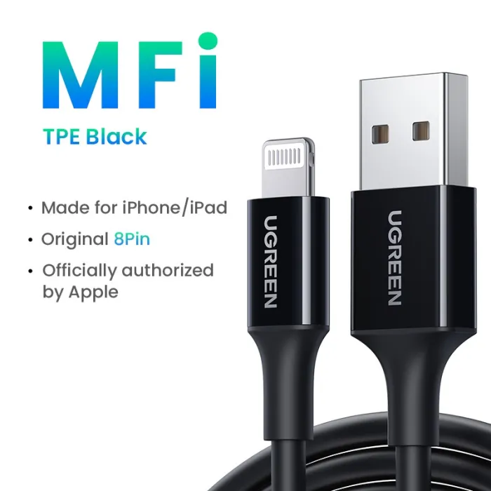 Ugreen - 24A MFi - USB zu Lightning - Datenkabel - Schnellladegerät