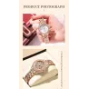 SUNKTA – elegante Quarzuhr mit Kristallen – Roségold