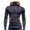 Warmer Kapuzenpullover – mit Kragenknöpfen