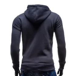 Warmer Kapuzenpullover – mit Kragenknöpfen