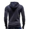 Warmer Kapuzenpullover – mit Kragenknöpfen