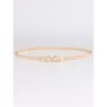 Eleganter goldener elastischer Gürtel