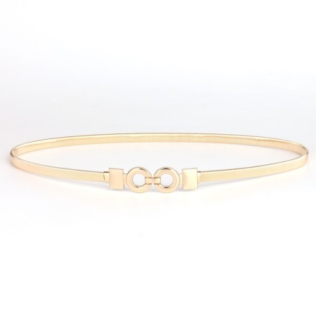 Eleganter goldener elastischer Gürtel