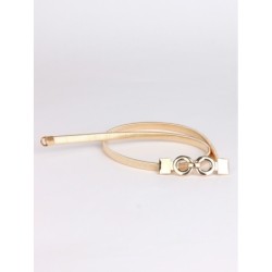 Eleganter goldener elastischer Gürtel