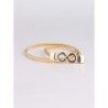 Eleganter goldener elastischer Gürtel
