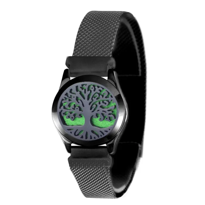 Aromatherapie-Diffusor-Armband – Edelstahl-Mesh-Armband