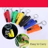 3 in 1 mini safety emergency hammer - seat belt cutter - window breakerKeyrings