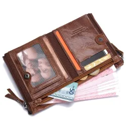 Herrenbrieftasche aus echtem Rindsleder