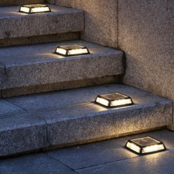 Solar-Boden-/Gartenleuchte – wasserdicht – 12 LED