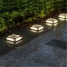 Solar-Boden-/Gartenleuchte – wasserdicht – 12 LED