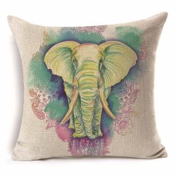 Decorative pillow case - elephants - 45 * 45cmCushion covers