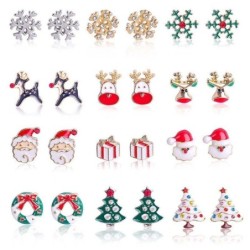 Ohrringe mit Weihnachtsmotiven - Schneeflocke - Weihnachtsmann - Weihnachtsbaum