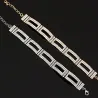 Elegantes breites Kristallarmband