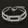 Elegantes breites Kristallarmband