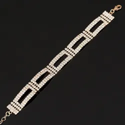 Elegantes breites Kristallarmband