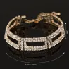 Elegantes breites Kristallarmband