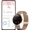 Elegante Smartwatch – ultradünn – 1,36 Zoll – AMOLED – HD-Display – wasserdicht – Edelstahl-Mesh-Armband