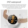 Elegante Smartwatch – ultradünn – 1,36 Zoll – AMOLED – HD-Display – wasserdicht – Edelstahl-Mesh-Armband