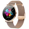 Elegante Smartwatch – ultradünn – 1,36 Zoll – AMOLED – HD-Display – wasserdicht – Edelstahl-Mesh-Armband