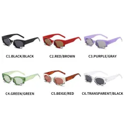 Punk style rectangle sunglasses - with snake decorationSunglasses