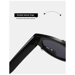 Punk style rectangle sunglasses - with snake decorationSunglasses