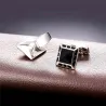 Elegant square black cufflinksCufflinks