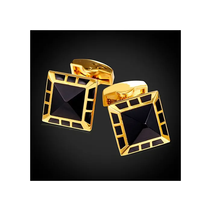 Elegant square black cufflinksCufflinks