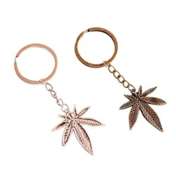 Maple leaf metal keychain - 20 piecesKeyrings